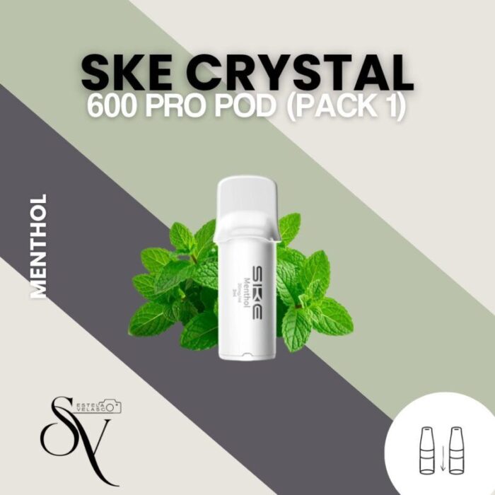 Cápsula Menthol - SKE Crystal 600 PRO Pod