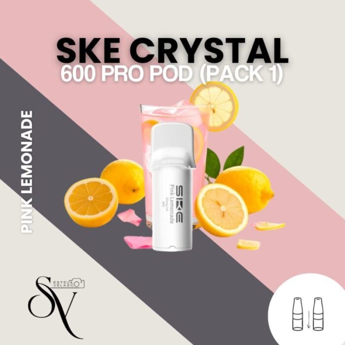 Cápsula Pink Lemonade - SKE Crystal 600 PRO Pod