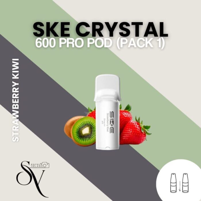 Cápsula Strawberry Kiwi - SKE Crystal 600 PRO Pod