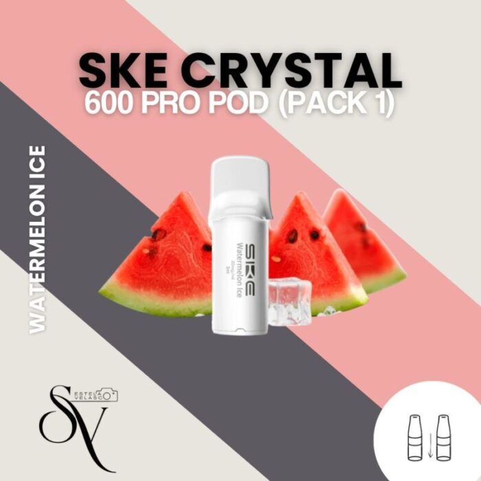 Cápsula Watermelon Ice - SKE Crystal 600 PRO Pod