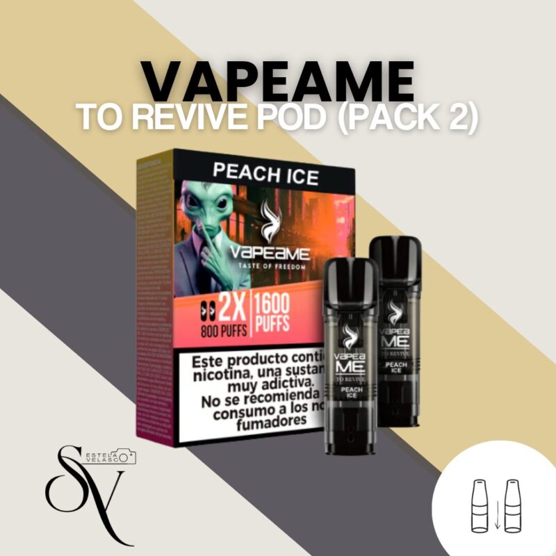 Cápsulas Peach Ice - Vapeame To Revive Pod (Pack 2) 1 Cápsulas Peach Ice - Vapeame To Revive Pod (Pack 2)