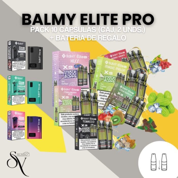 10 capsulas elite pro + bateria gratis