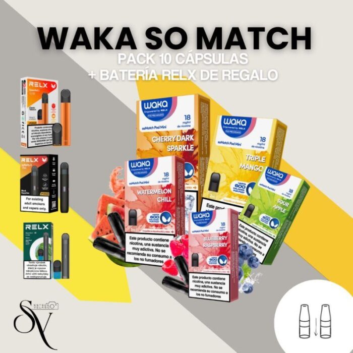 PAck 10 - Capsulas waka somatch
