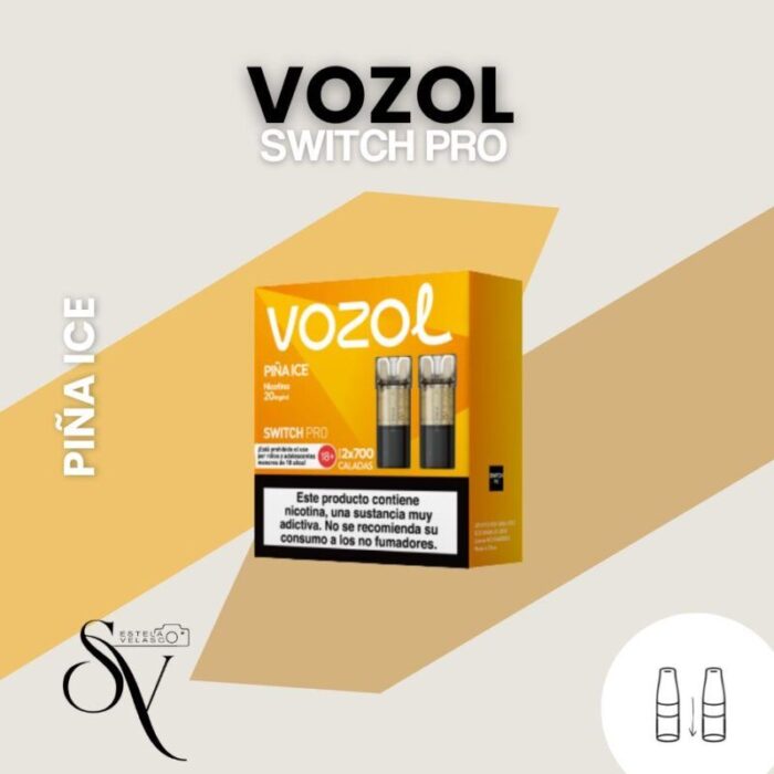 Piña Ice - Capsulas (pack 2) Vozol Switch Pro