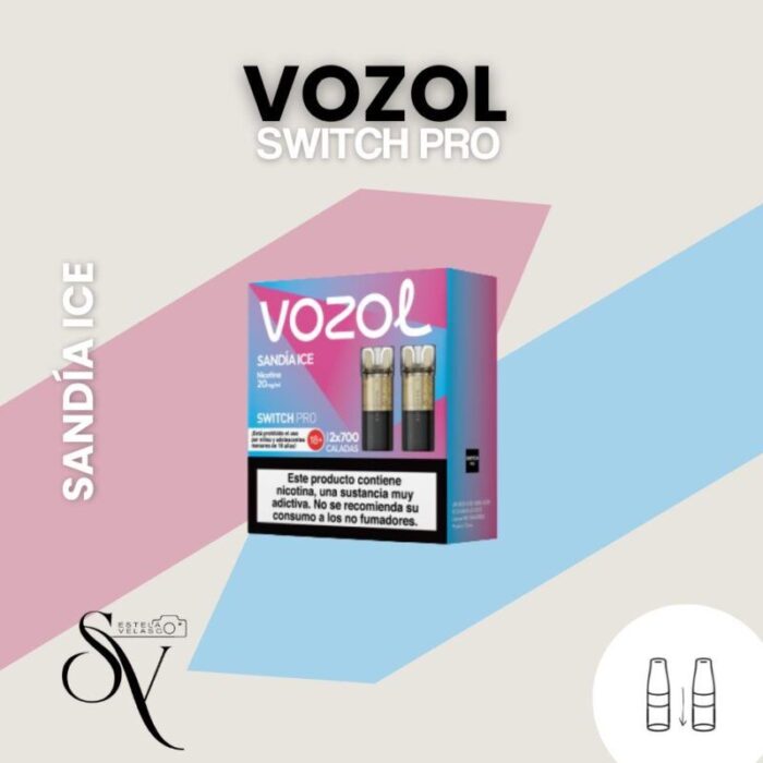 Sandía Ice - Capsulas (pack 2) Vozol Switch Pro