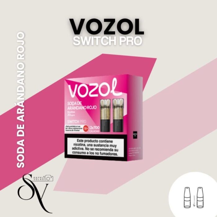 Soda Arándanos Rojo - Capsulas (pack 2) Vozol Switch Pro