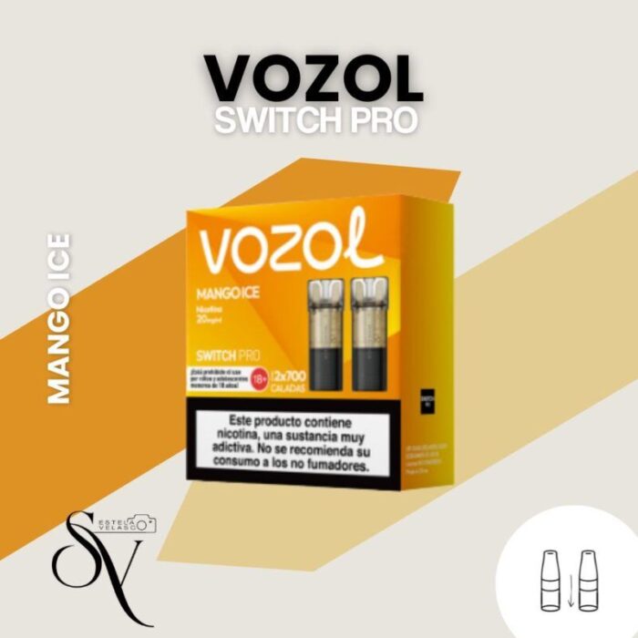 Mango Ice - Capsulas (pack 2) Vozol Switch Pro