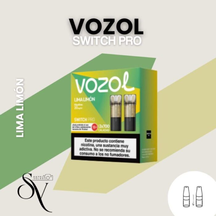 Lima Limón - Capsulas (pack 2) Vozol Switch Pro