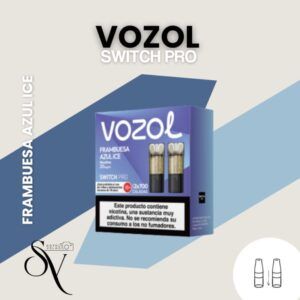 Frambuesa Azul Ice - Capsulas (pack 2) Vozol Switch Pro
