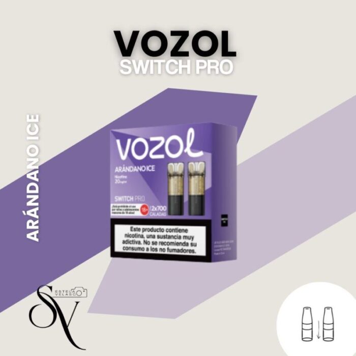 Arándano Ice - Capsulas (pack 2) Vozol Switch Pro