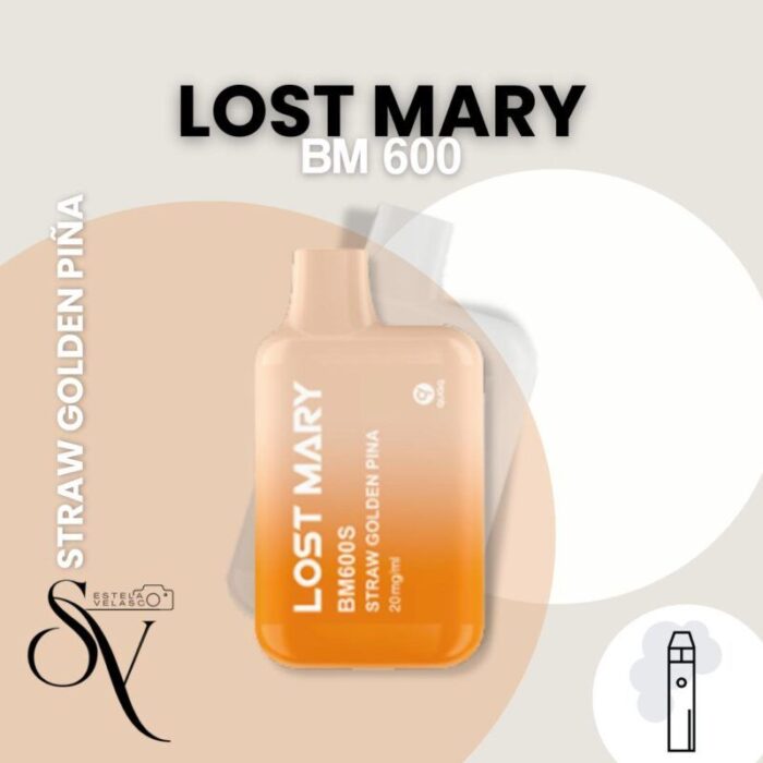 Straw Golden Piña - Lost Mary BM600