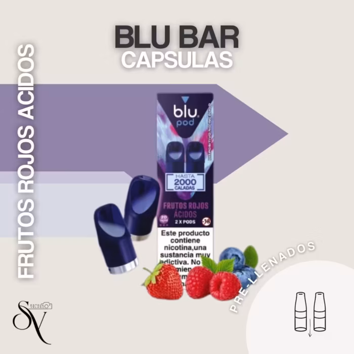 Frutos Rojos Ácidos Cápsulas Blu Bar