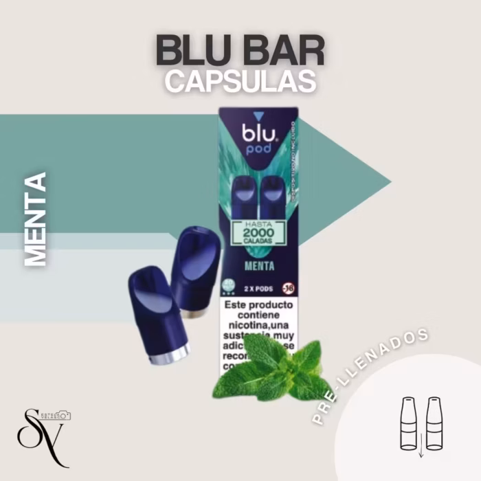 Menta Cápsulas Blu Bar (sin nicotina)