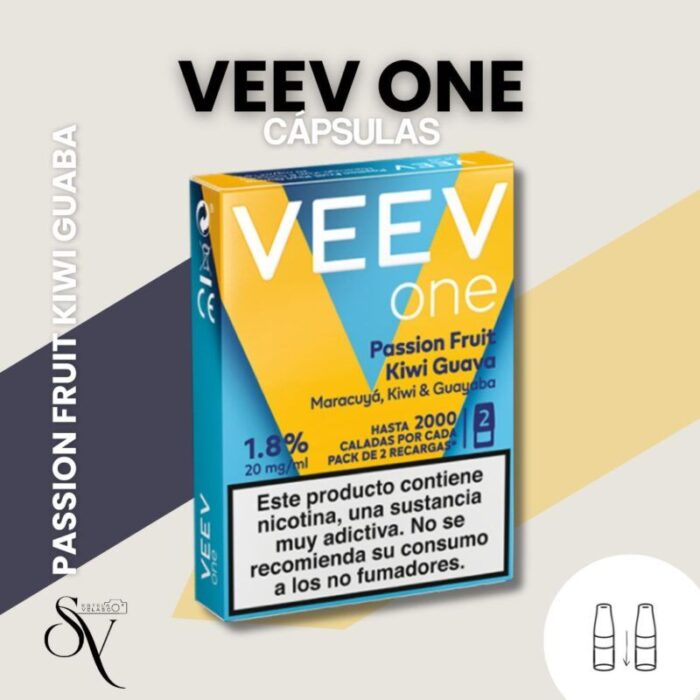 Cápsulas Passion Fruit Kiwi guava Veev One