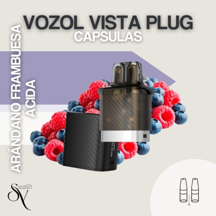 Recarga Arándanos Frambuesa Ácida - 2+10 Vozol Vista Plug 1 Recarga Arándanos Frambuesa Ácida - 2+10 Vozol Vista Plug