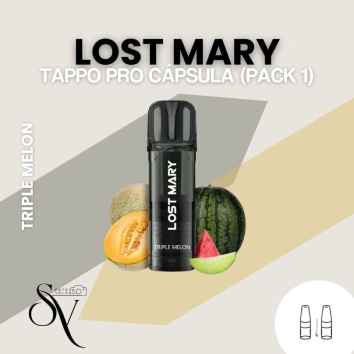 Cápsula Triple Melon Lost Mary Tappo Pro | Pack 1