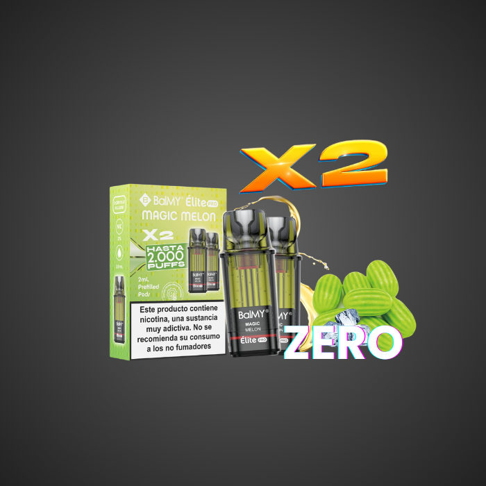 producto balmy elite pro magic melon zero pack 2
