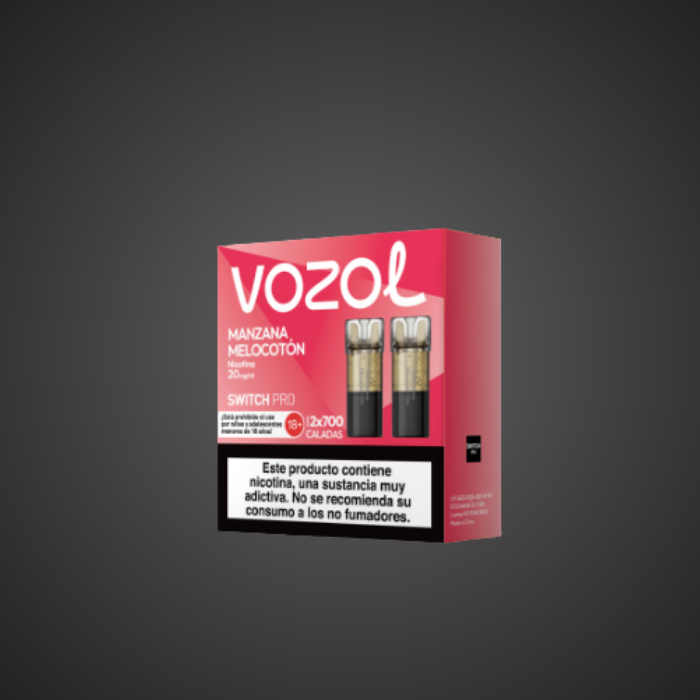 PRODUCTO CAPSULAS VOZOL SWITCH PRO MANZANA MELOCOTON