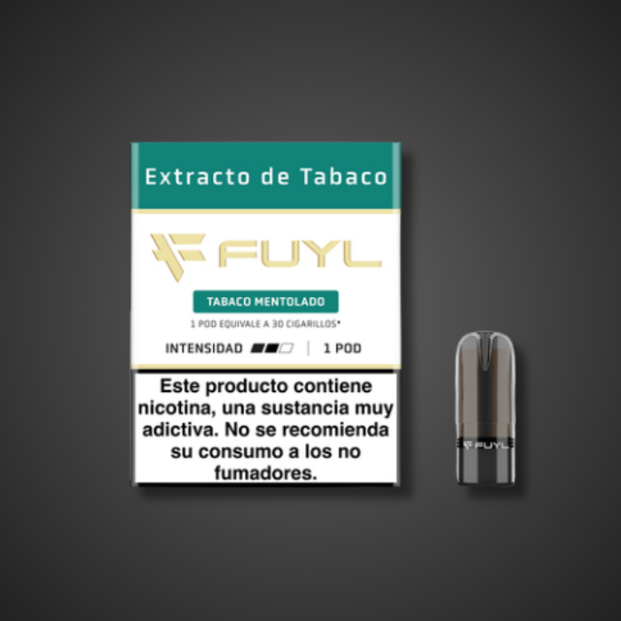 producto fuyl pre llenado tabaco mentolado