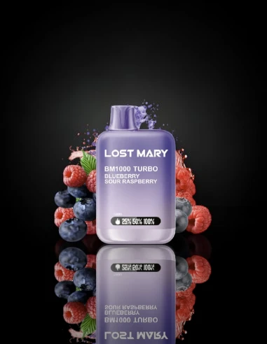 PRODUCTO LOST MARY BM1000 TURBO BLUEBERRY SOUR RASPBERRY