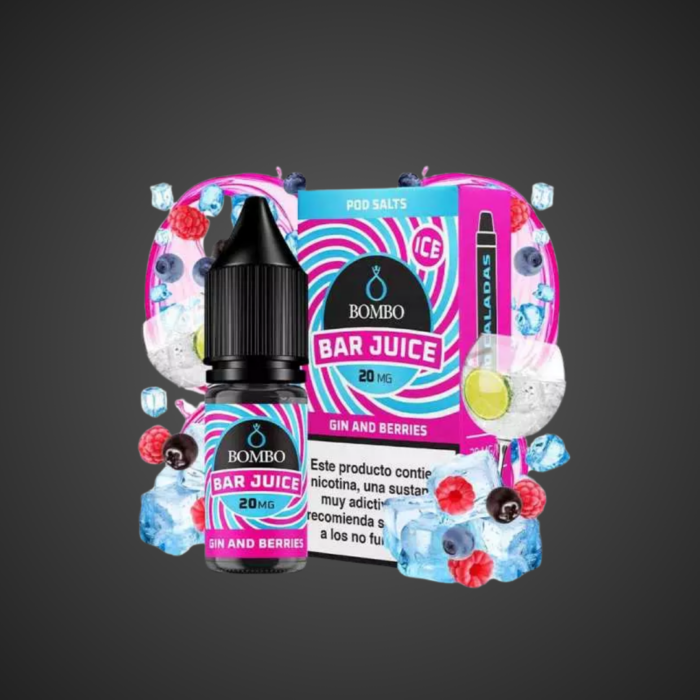 producto bombo bar juice gin and berries