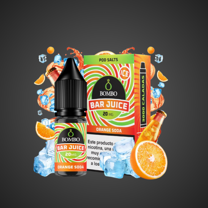 producto bombo bar juice orange soda
