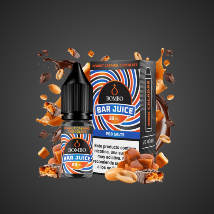 producto bombo bar juice peanut caramel chocolate