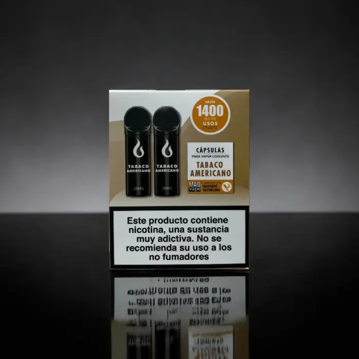 producto capsulas cool vaps tabaco americano