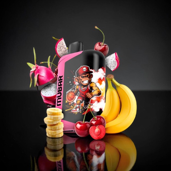 Mübar Eden Beast 50K Disposable Dragon Fruit Banana Cherry 0mg 18ml