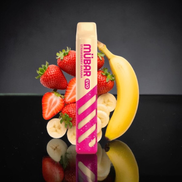 Mübar Evo 800 Disposable Strawberry banana 20mg