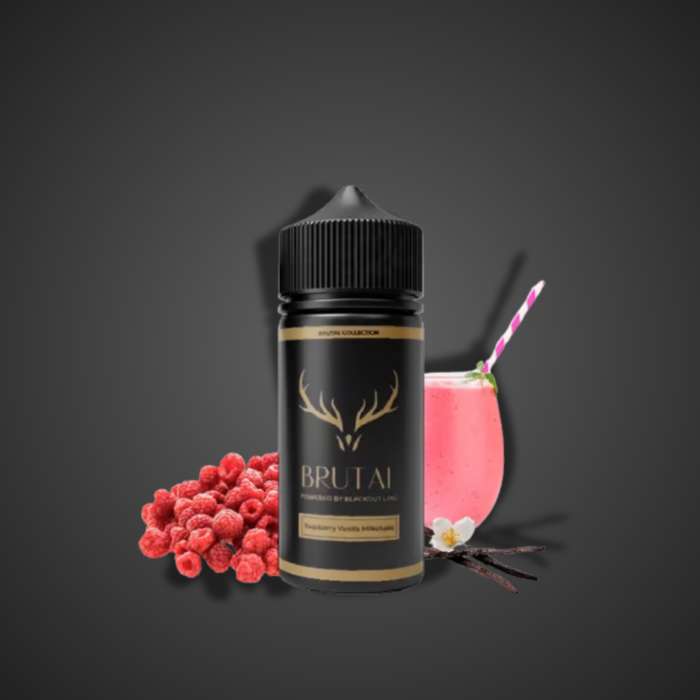 PRODUCTO AROMA BLACKOUT BRUTAL LONGFILL RASPBERRY VANILLA MILKSHAKE
